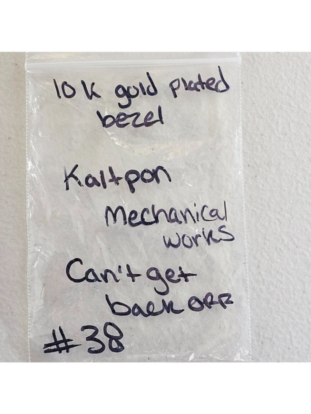 Vintage Kaltron 17J Mechanical Watch 10K RGP Bezel Runs - Parts/Repair - Picture 7 of 7